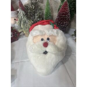 Vtg Dandee Talking Santa Face Parachute Nylon non-working / Wall Decor